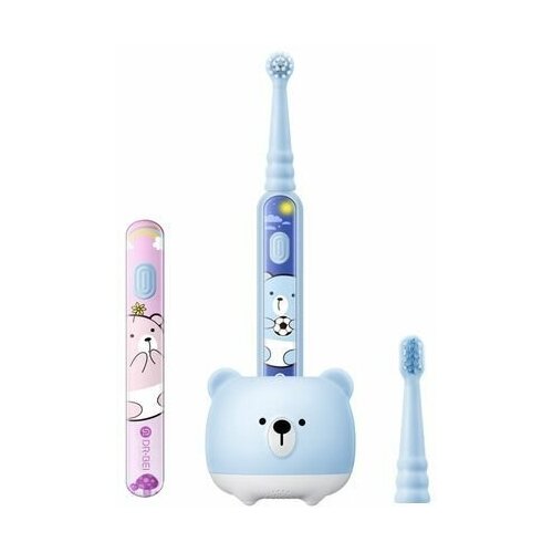 Детская электрическая зубная щетка DR.BEI Kids Sonic Electric Toothbrush K5 (CN) электрическая зубная щетка dr bei sonic electric toothbrush e5 с насадкой для чистки лица сиреневая