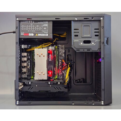 Системный блок intel Xeon E5-2670v2/X79-F1/16Gb Ram DDR3/ SSD 512Gb/ AMD Radeon RX580 8Gb/ Evesky 600W/ ATX Exegate BA-309 (45)