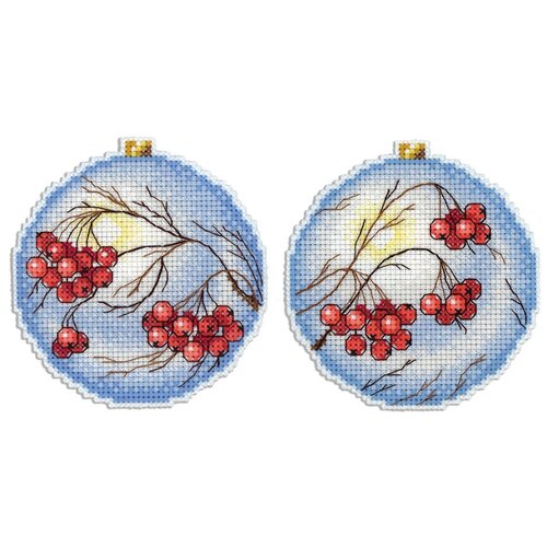 фото Набор для вышивания р №03 №166 "морозная рябина" 9 х 9 см жар-птица