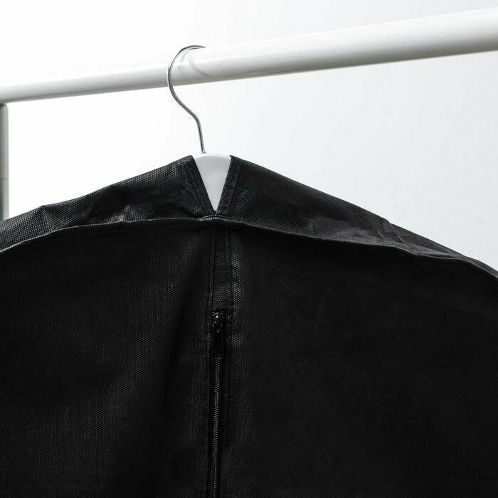 Moon Land Чехол для одежды зимний, 100×60×10 см, спанбонд, цвет чёрный - фотография № 2