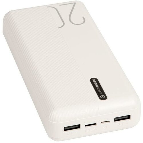 Внешний аккумулятор REMAX RPP-297 Lefen Series Power Bank, 2.1A, (20000mAh), white 6954851211532