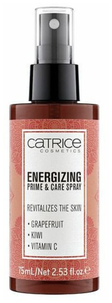 Catrice - Фиксирующий спрей для лица "Energizing Prime & Care Spray", 75 мл