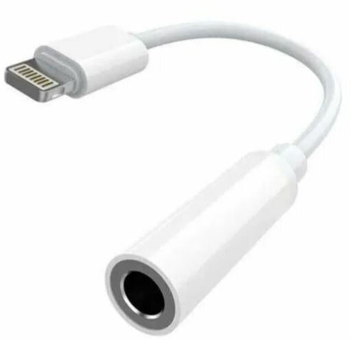 Переходник адаптер для Apple IPhone - AUX mini Jack 3.5 мм провод lightning для телефона айфон, адаптер для наушников, шнур для смартфона, белый