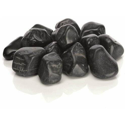 Черная мраморная галька, Marble pebble set black