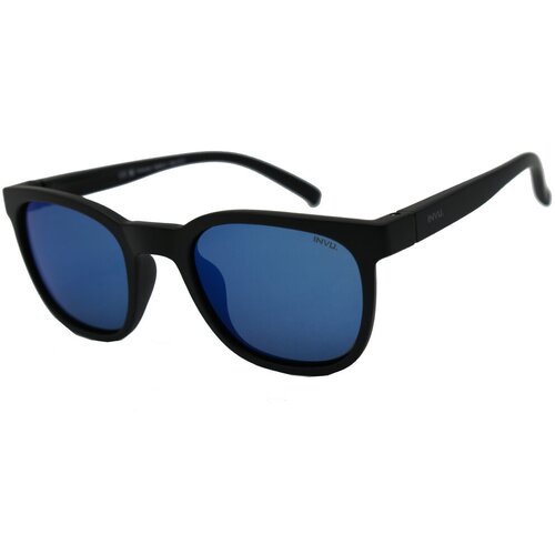 Солнцезащитные очки Invu, вайфареры, ударопрочные, зеркальные, устойчивые к появлению царапин, поляризационные, с защитой от УФ, синий