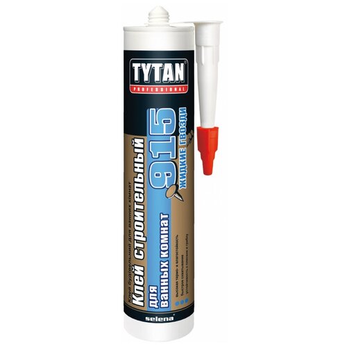 Монтажный клей Tytan Professional 915 для ванных комнат (440 г) 0.44 л картридж шпатлевка полимерная для гипсокартона tytan professional 10 кг белая