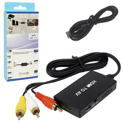 Кабель конвертер HW-75 с HDMI на AV