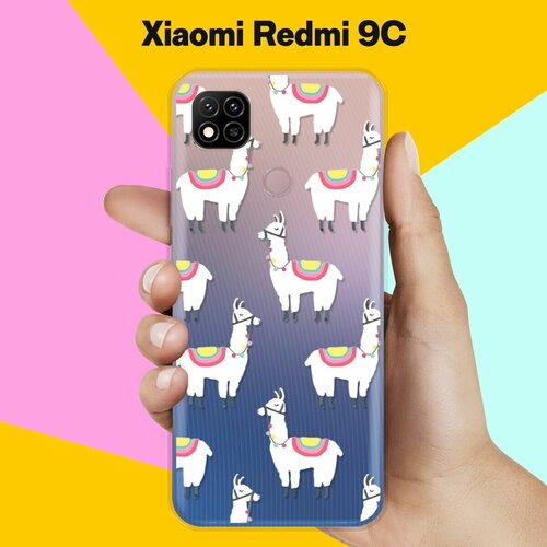 Силиконовый чехол Белые ламы на Xiaomi Redmi 9C силиконовый чехол белые ламы на xiaomi redmi note 7 pro