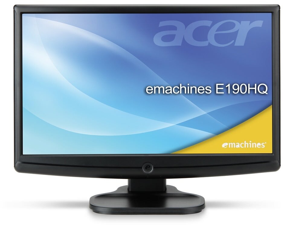 18.5" Монитор eMachines E190HQVb, 1366x768, TN, черный