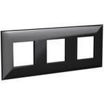 Рамка 3п DKC 4402906, черный квадрат - изображение
