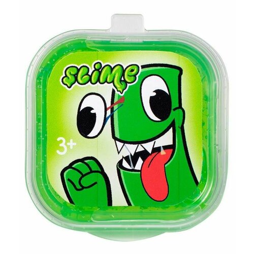 Слайм Slime Monster в коробочке, зеленый слайм slime monster в коробочке оранжевый slm099