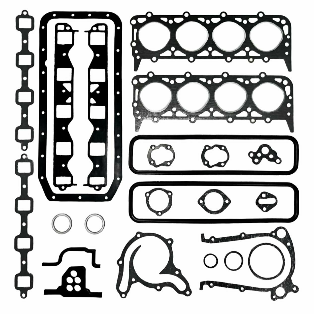 Комплект прокладок двигателя ГАЗ-53 с пгбц полный (17 наименований)