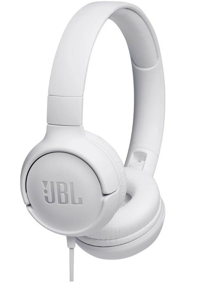 Наушники JBL Tune 500, mini jack 3.5 mm, белый