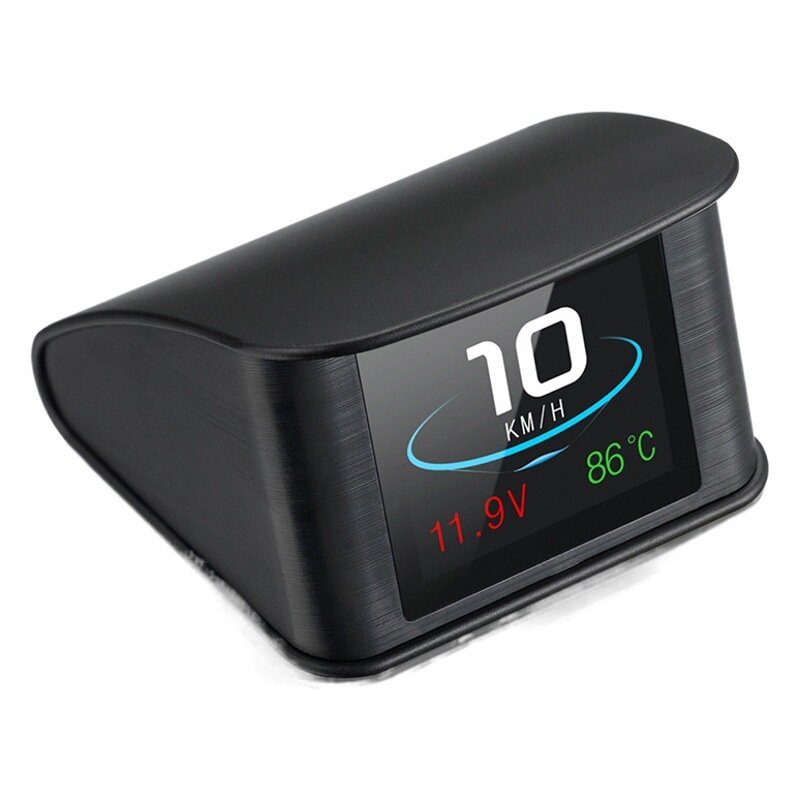 Автомобильный HUD-дисплей P10, 2,2" ЖК-экран, OBD, черный