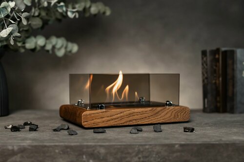 Изображение товара Биокамин ручной работы из массива дуба Slide Loft