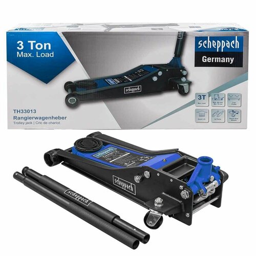 Домкрат подкатной гидравлический 3т h min 75мм h max 505мм Scheppach SCH-TH33013 15895₽
