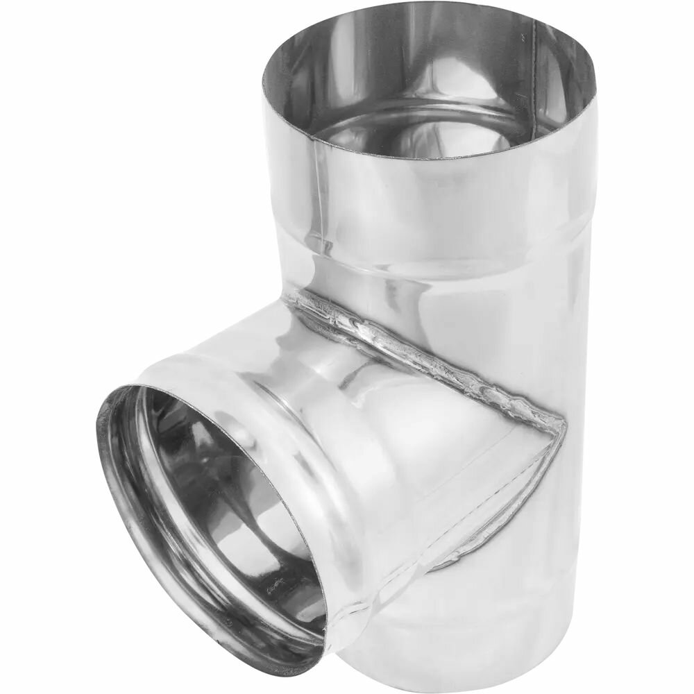 Тройник 90 градусов 135 мм 0.5 м нержавеющая сталь