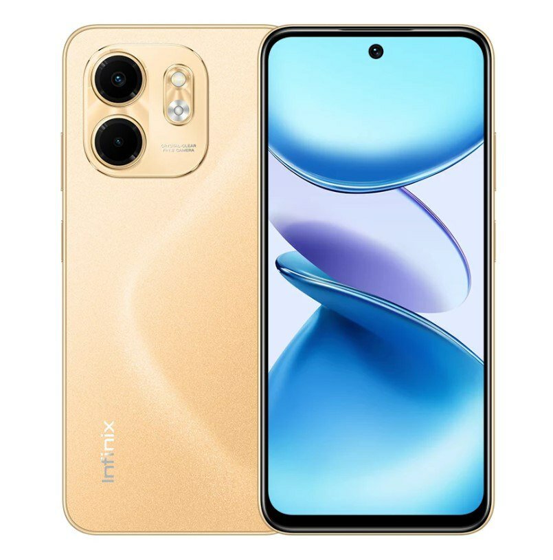 Смартфон Infinix SMART 9, 4+128 Гб, Песочно-золотой
