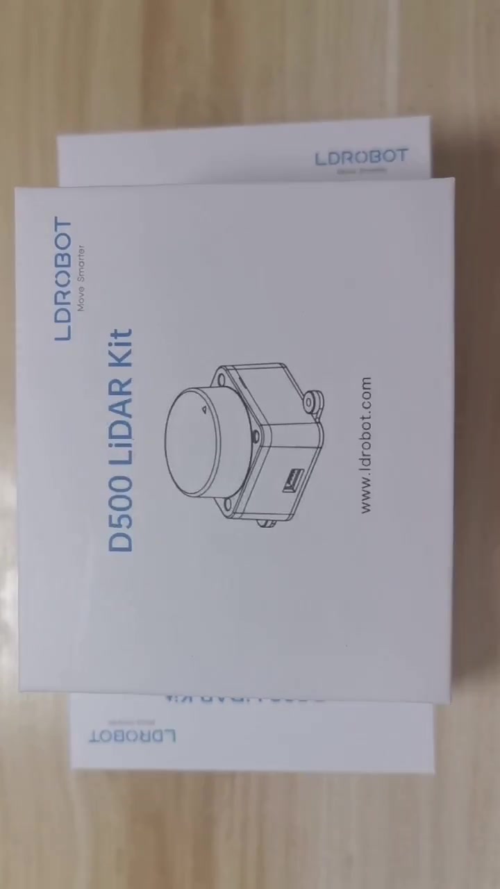 LDROBOT D500 лидарный комплект LD06 LD19 12 метров ROS1 и ROS2 для внутреннего и наружного применения, D500 kit — фото 1
