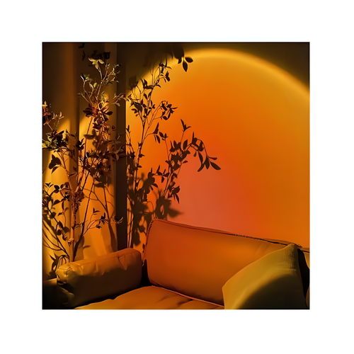 Лампа-проектор Matreshka Sunset LED красная оранжевая 30см 1150₽