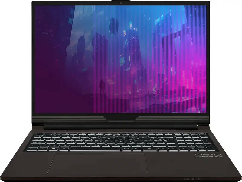 Ноутбук OSIO CyberLine C160i-002 16", 2024, IPS, Intel Core i5 12600H 2.7ГГц, 12-ядерный, 16ГБ DDR4, 512ГБ SSD, NVIDIA GeForce RTX 4050 - 6 ГБ, без операционной системы, коричн
