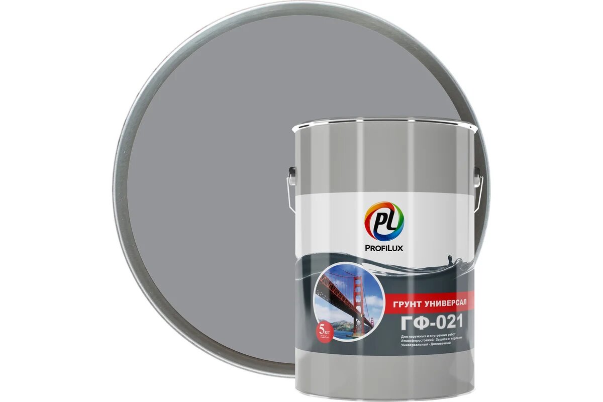 Profilux / Профилюкс Грунт ГФ-021 Profilux / Профилюкс Грунт ГФ-021 универсальный серый 5кг