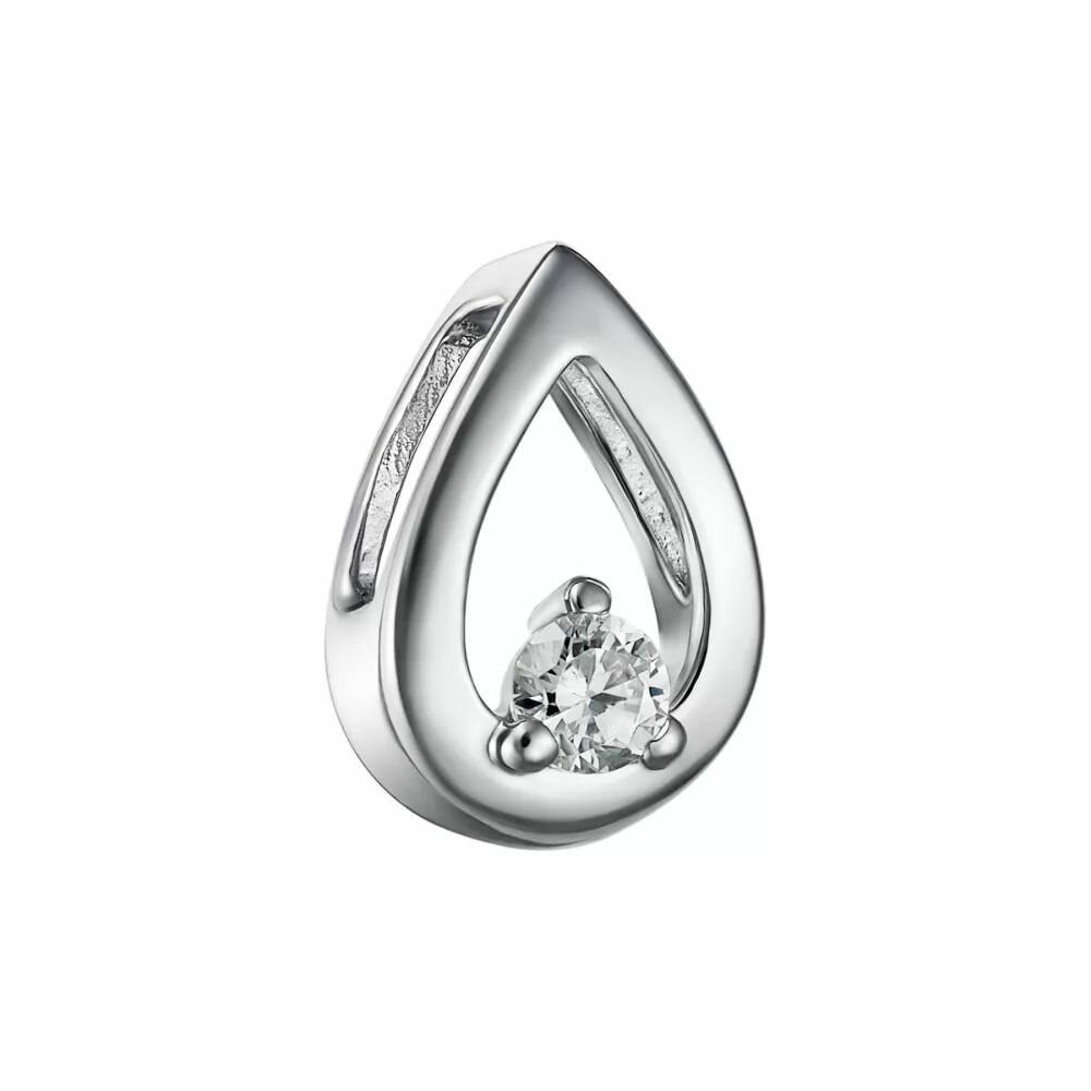 Подвеска Oriental серебро 925 проба родирование фианит серебряный