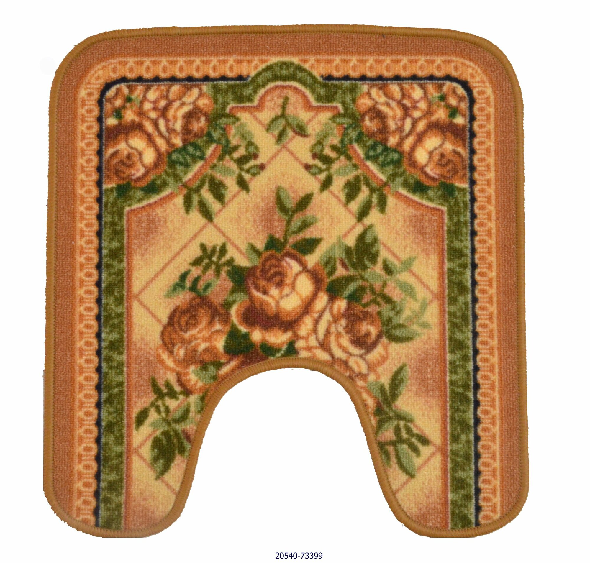 Коврик для туалета с вырезом Нью Соса 60х57 бежевый