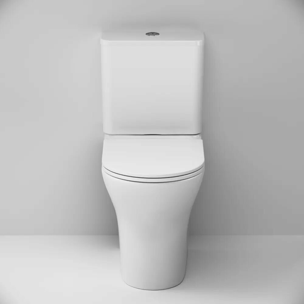 Унитаз-компакт AM.PM Fresh 2.0 Tornado C8B8900LMSC безободковый сиденье с микролифтом двойной смыв - фото №1