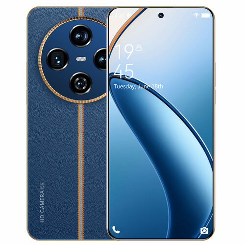 Смартфон 12 Pro Plus 5G 12512 ГБ 200 МП экран 667 AMOLED Ростест голубой 10800₽