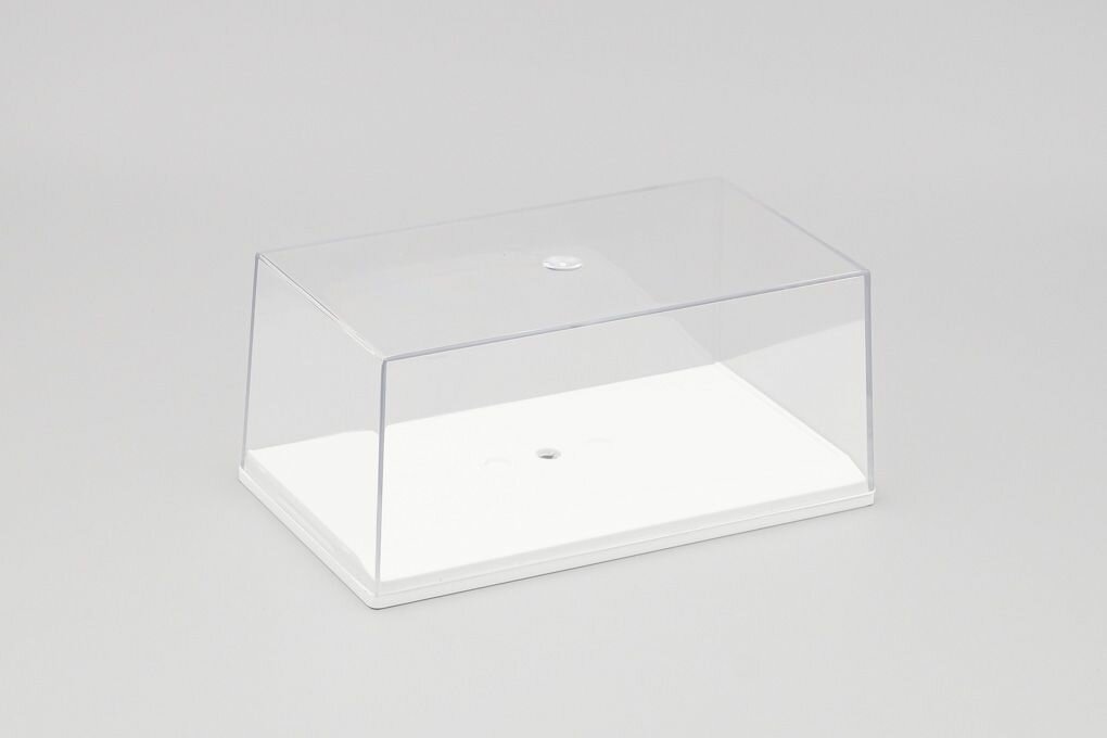 Пластиковый Бокс для моделей белый подиум 155х90х70мм — фото 1