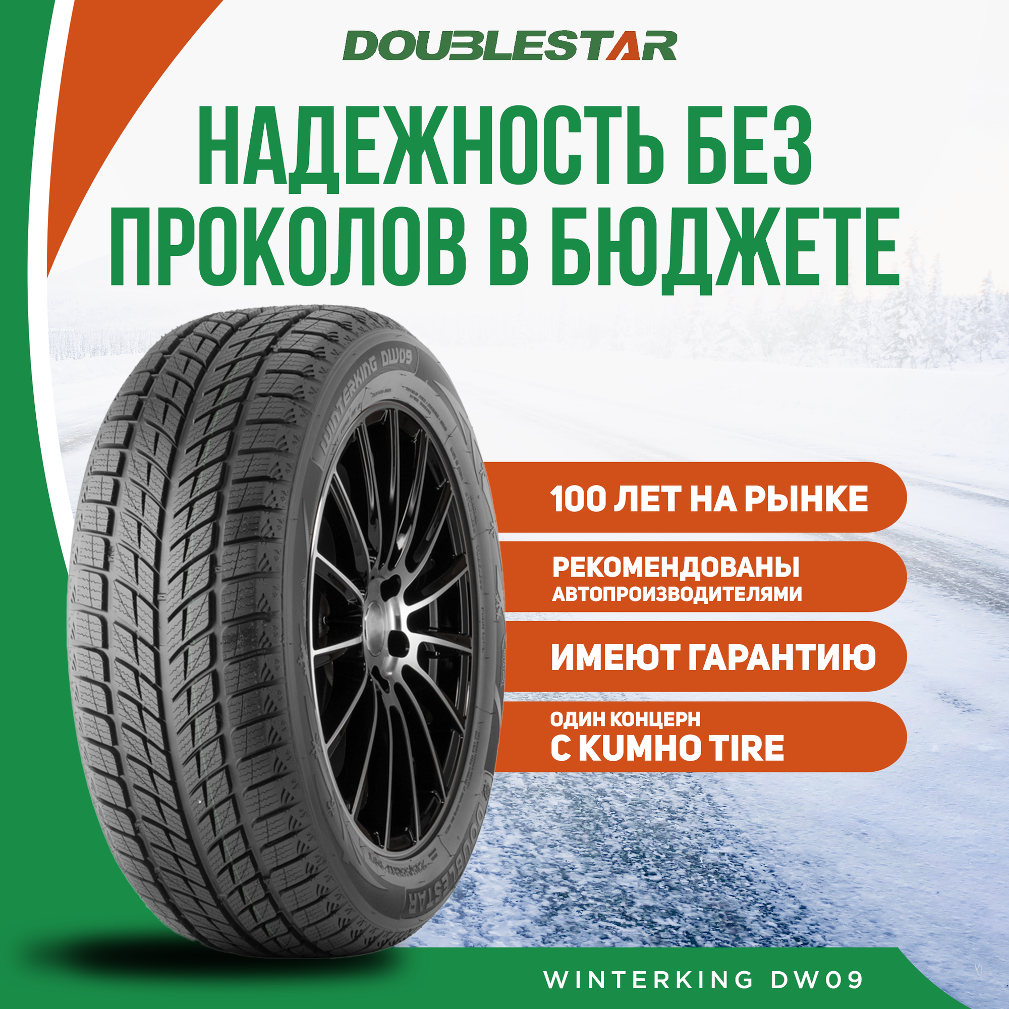 Шины зимние Автомобильная шина DoubleStar DW09 255/55 107H