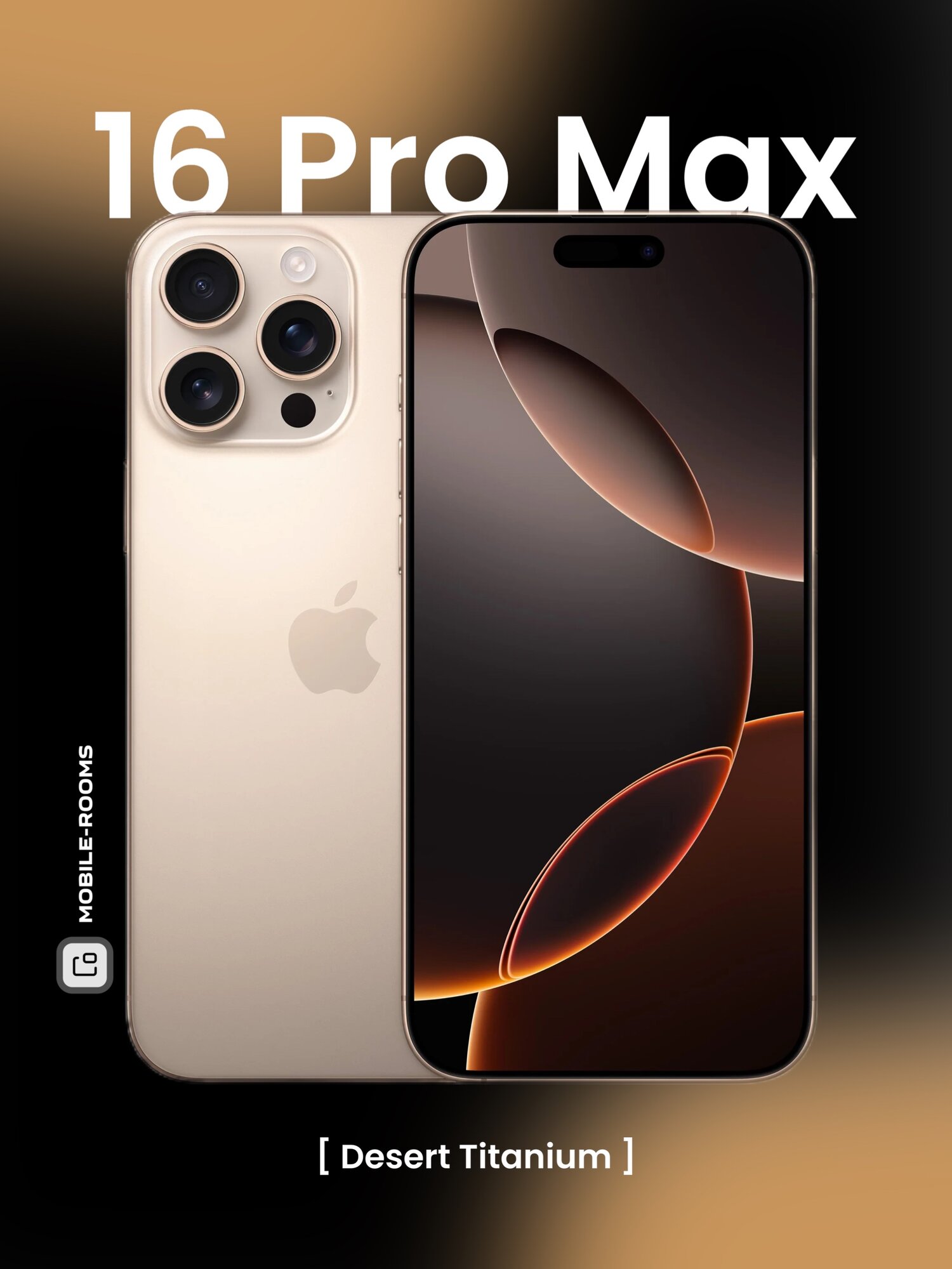 Смартфон Apple iPhone 16 Pro Max 256GB nano SIM + eSIM Desert Titanium (без RuStore)