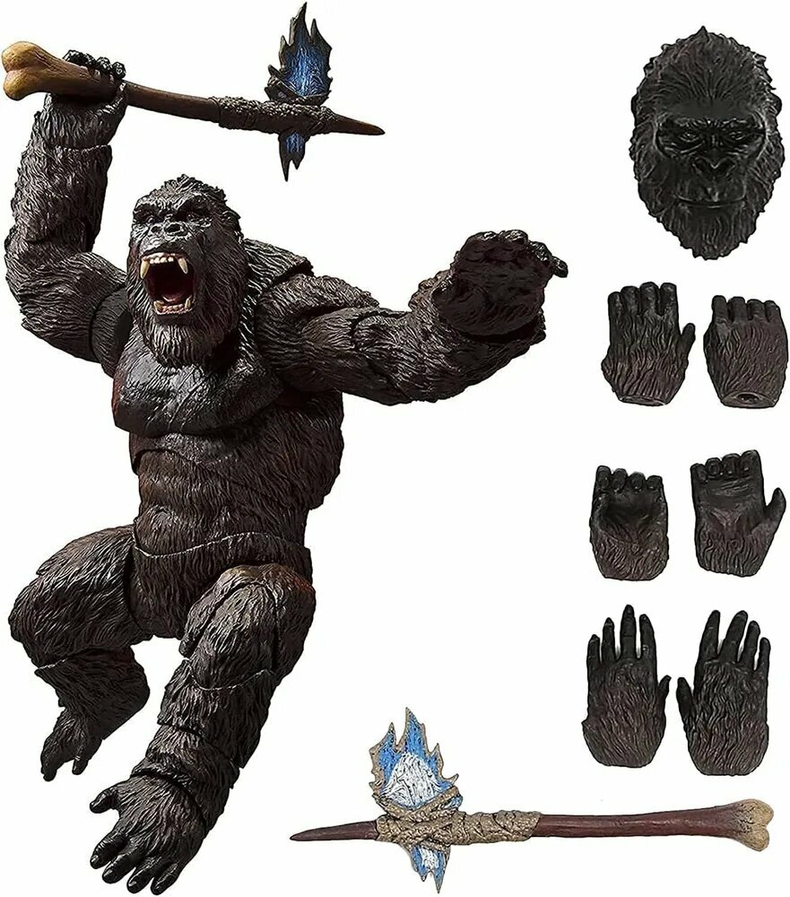 Фигурка King Kong с подвижными суставами, 20 см, с сумкой, Godzilla против Kong, игрушка для коллекции
