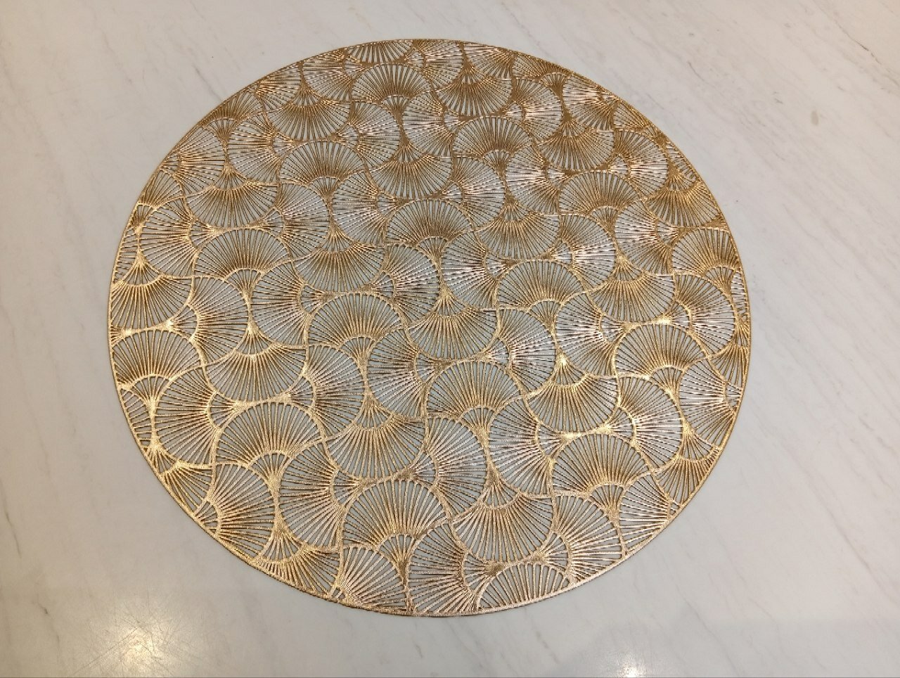 Коврик для сервировки "KEA", набор 6 шт, золотистый, 38x38см