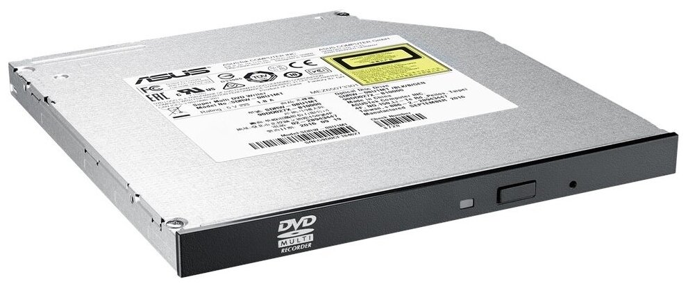 Оптический привод DVD-RW ASUS SDRW-08U1MT/BLK/B/GEN, внутренний, SATA, черный, OEM