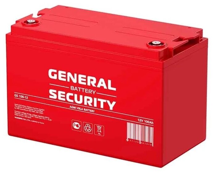 Аккумуляторная батарея General Security GS100-12
