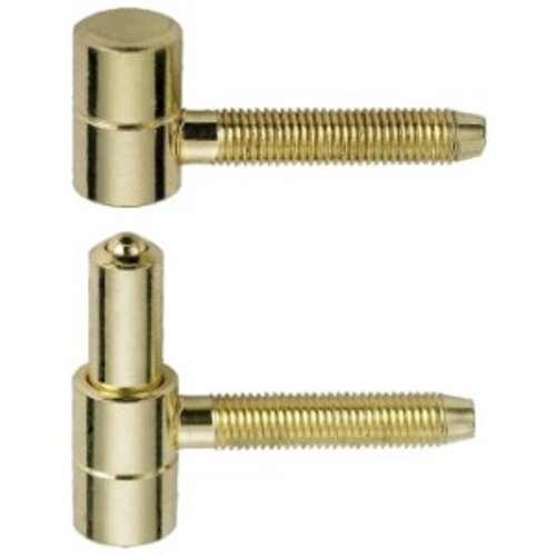 Петля ввертная MSM I52 PB, цвет- полированная латунь