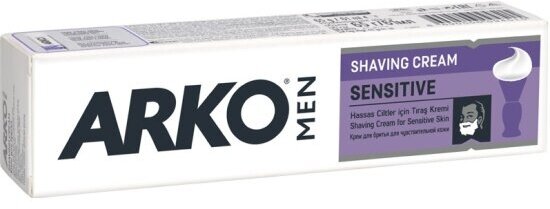 Крем для бритья Arko Men Sensitive для чувствительной кожи, 65г