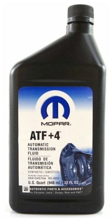 Масло Для Акпп Atf+4 0946ml CHRYSLER арт 68218057AB