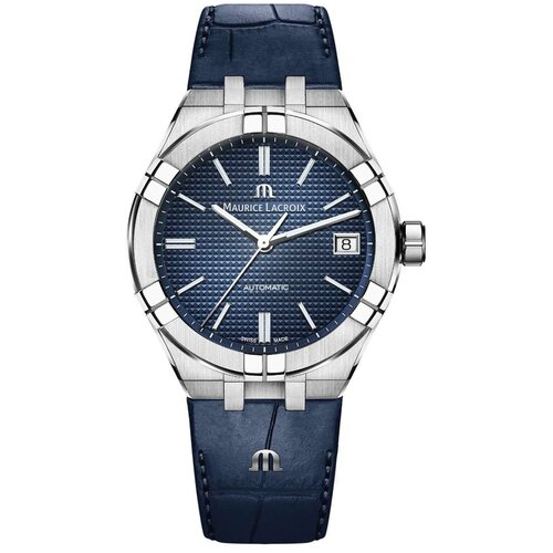 Наручные часы Maurice Lacroix AI6007-SS001-430-1, синий, серебряный наручные часы maurice lacroix el1118 ss001 310 1