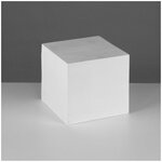 Геометрическая фигура, куб, 15 см (гипсовая) - изображение