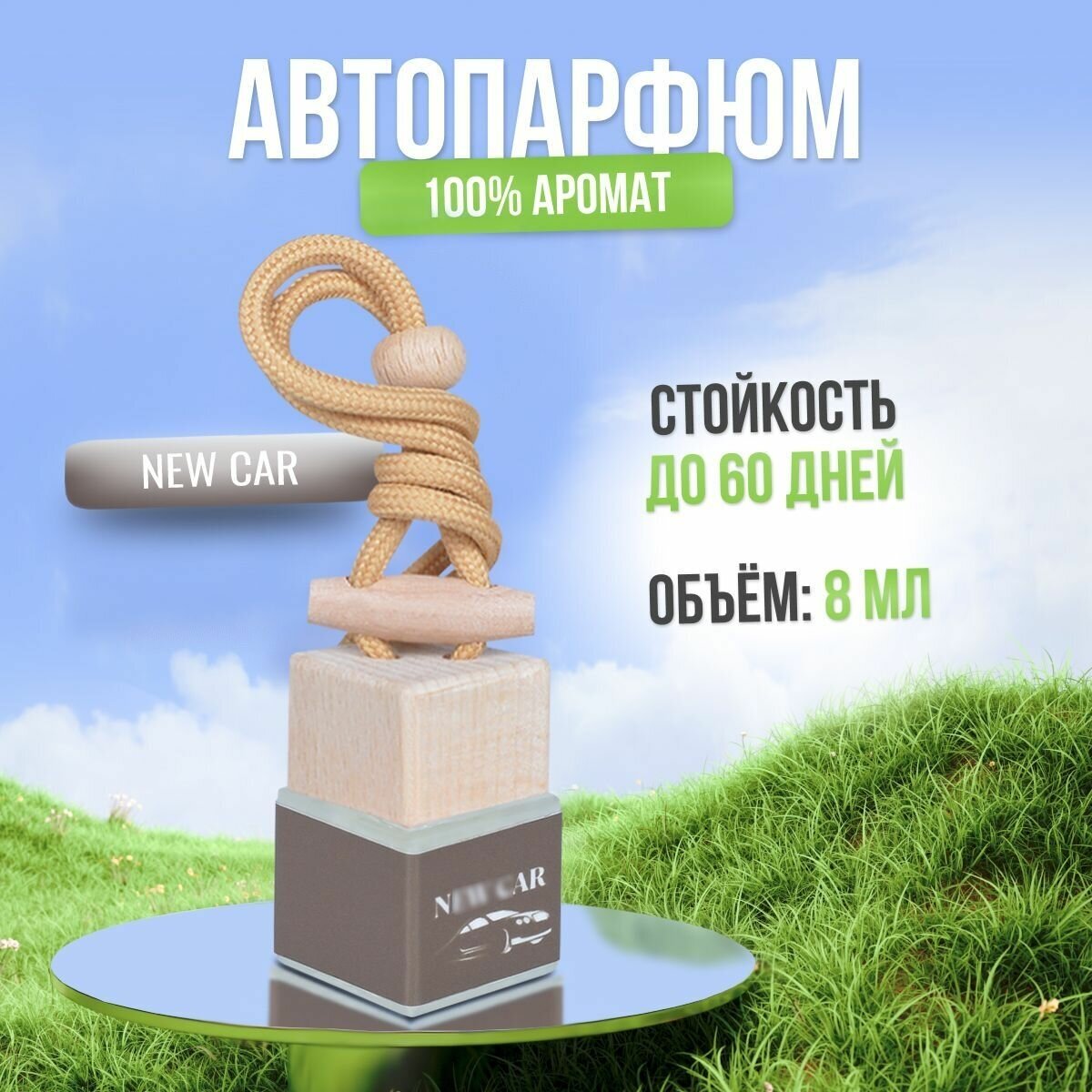 Автопарфюм для автомобиля как New Car (8мл) мужской , женский освежитель воздуха, пахучка , вонючка в машину подарок!