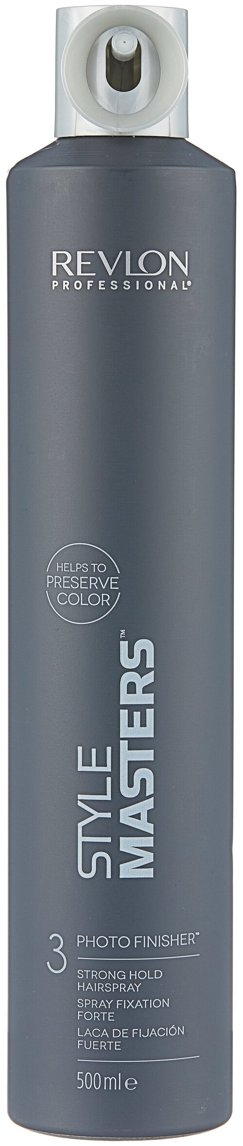 Revlon Professional лак для волос Style masters Photo finisher, сильная фиксация, 500 мл