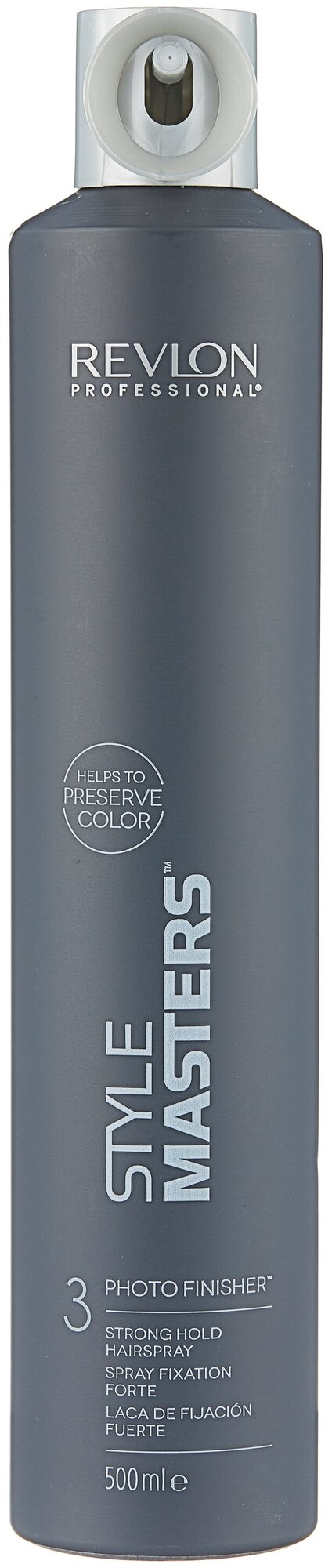 Revlon Professional лак для волос Style masters Photo finisher, сильная фиксация, 500 мл