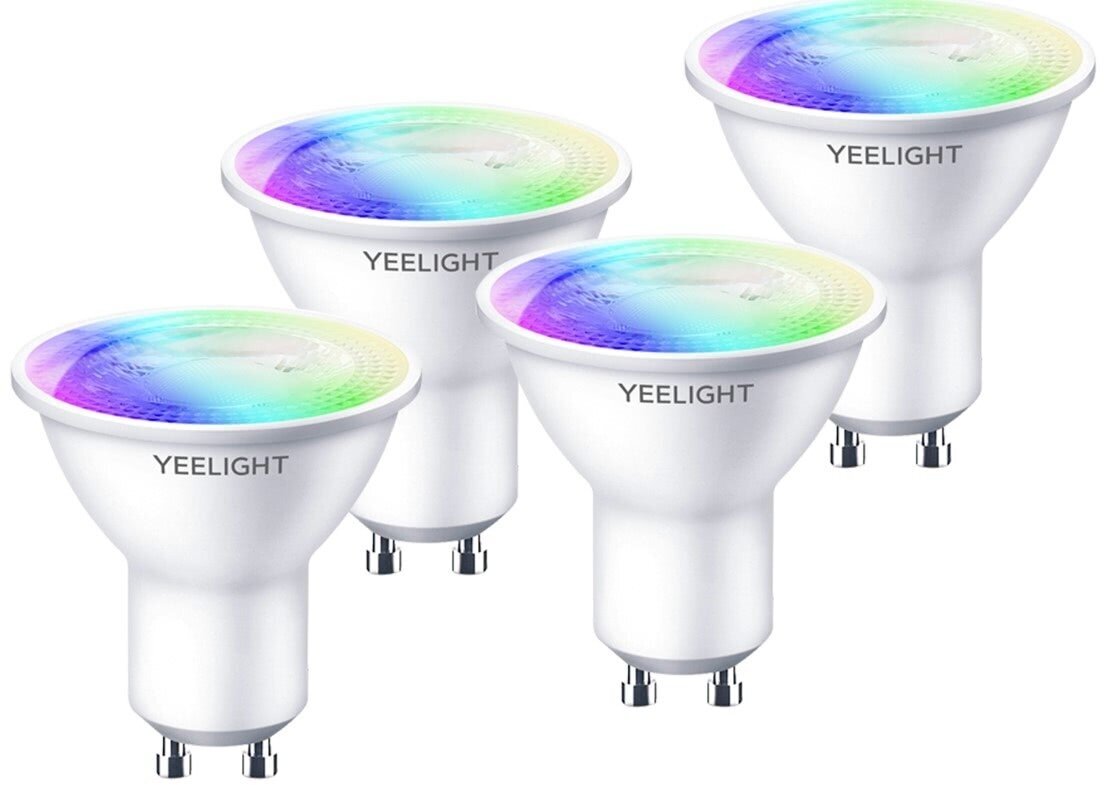 Умная лампочка Xiaomi Yeelight GU10 Smart Bulb (Multicolor) (4 шт.) (YGYC0120004WTEU) - фотография № 4