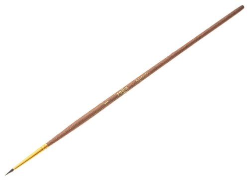Кисть ГАММА белка № 1, круглая, короткая ручка (280618.01.01), коричневый
