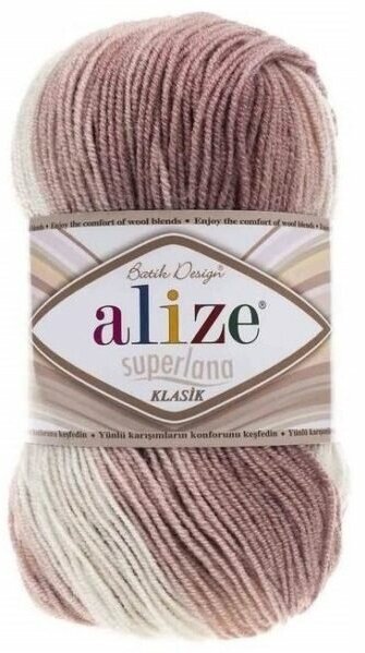 Пряжа Alize Superlana Klasik Batik 25 % шерсть 75 % акрил 100 г