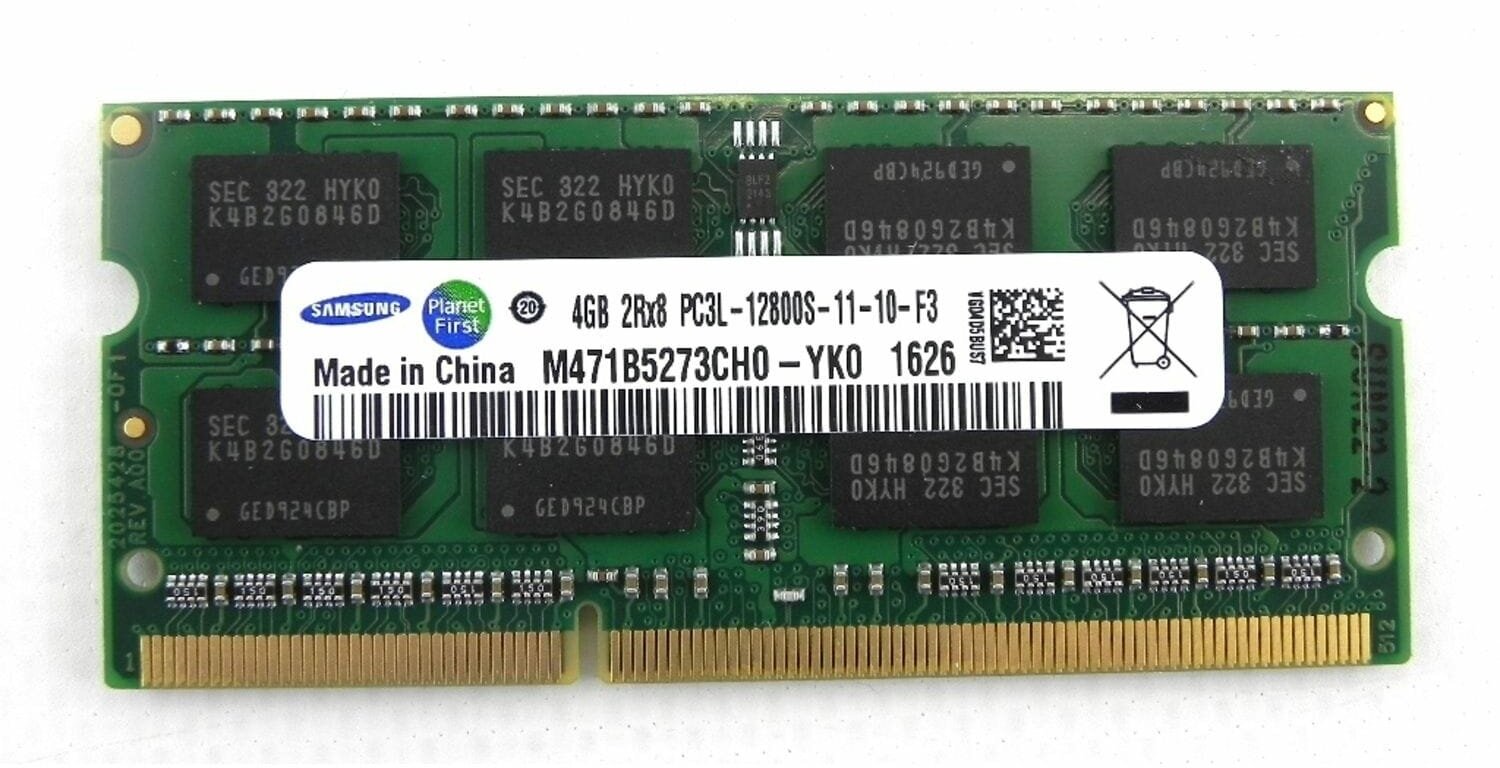 Оперативная память Samsung 4 ГБ DDR3L 1600 МГц SODIMM CL11 M471B5273CH0-YK0