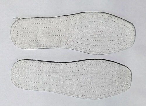 Удобные прошитые тонкие дышащие стельки в кеды, спортивную обувь, белые, размер 39